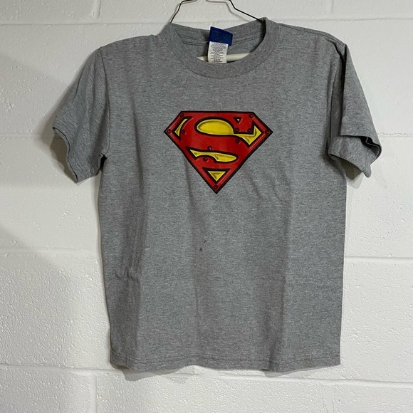 Superman Gray T-Shirt medium - Picture 1 of 4